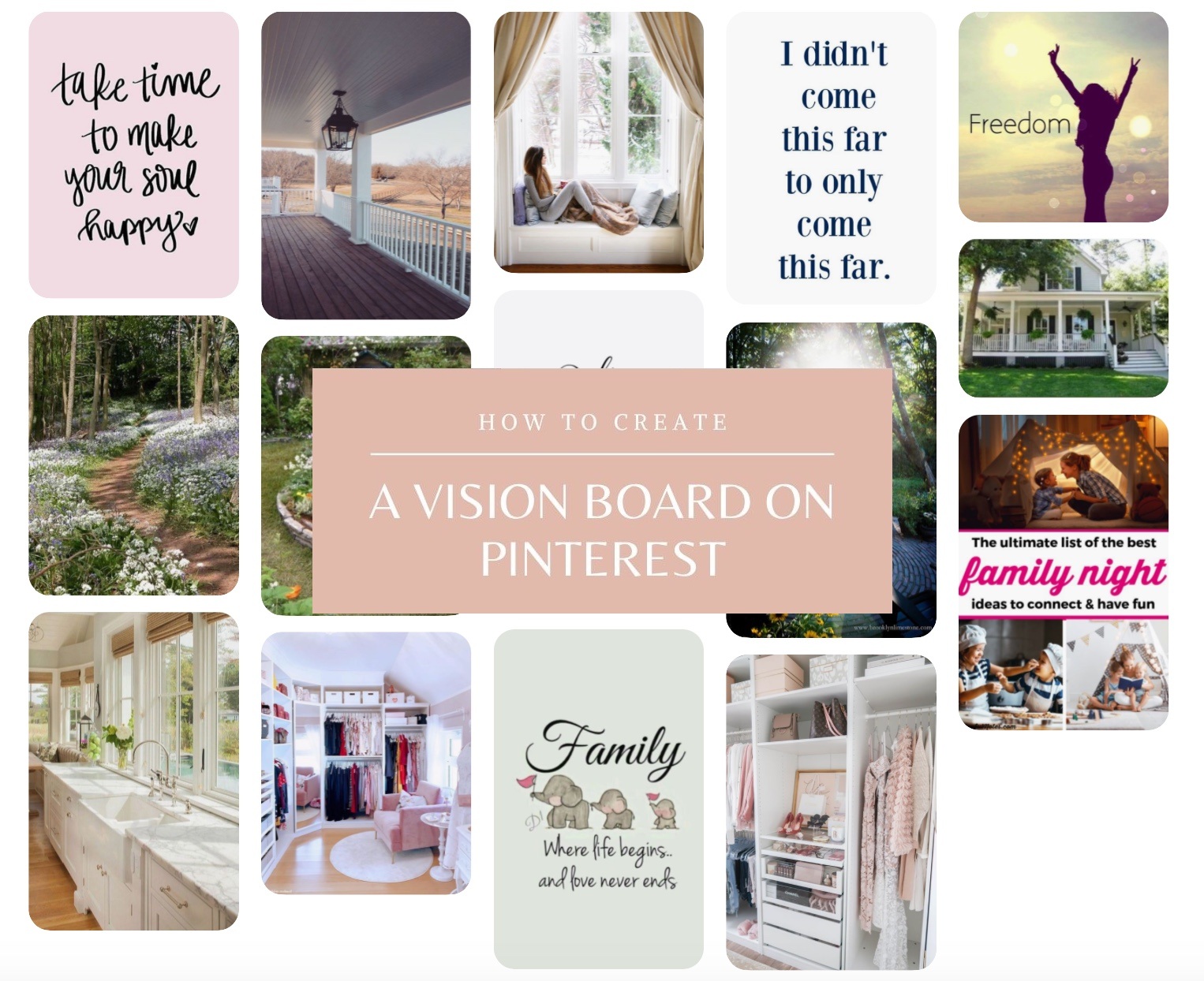 pinterest vision board ideas